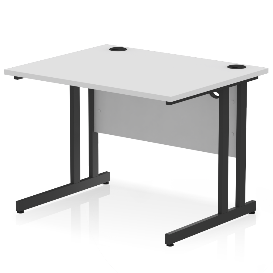 Rayleigh Cantilever 800mm Deep Straight Office Desk